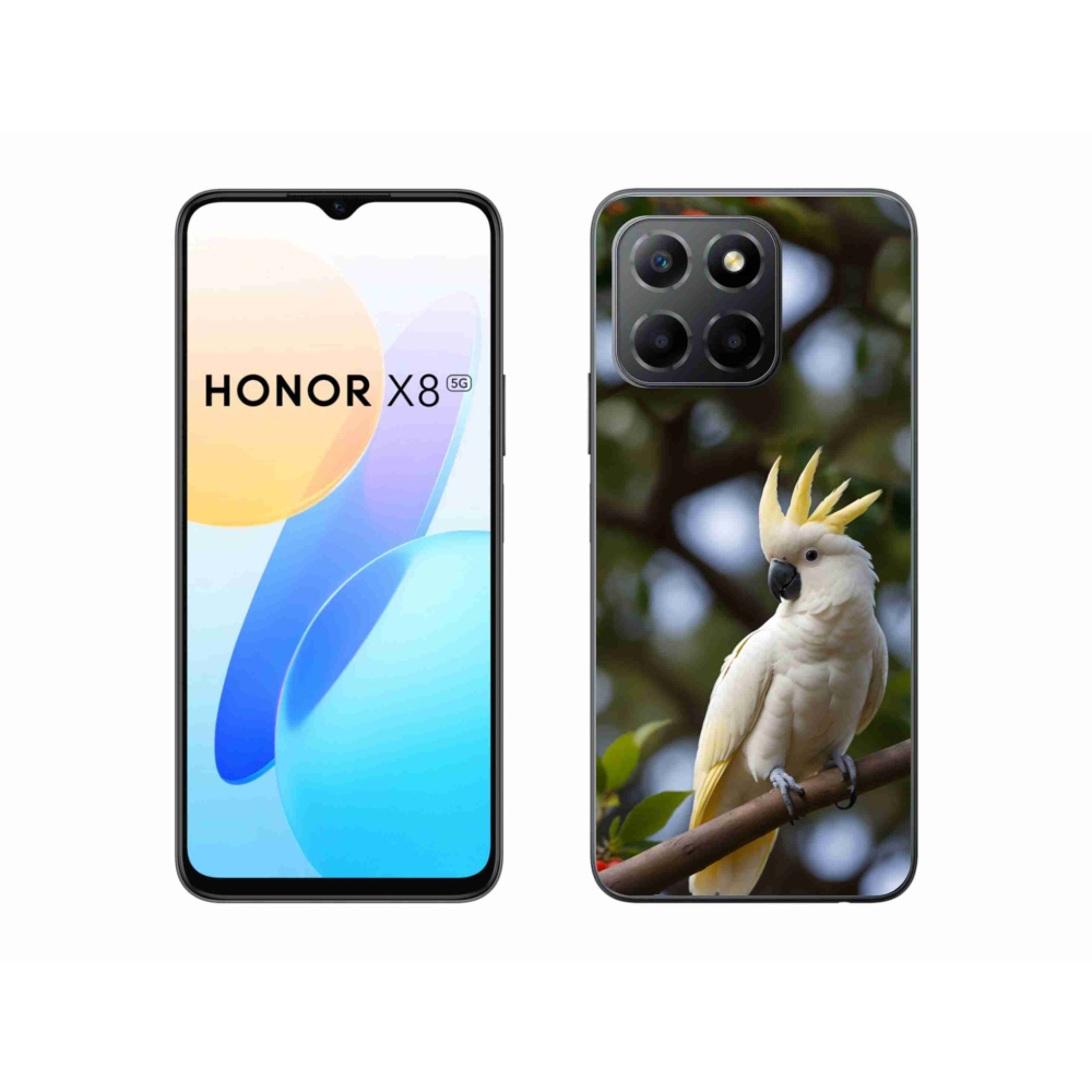 Gelový kryt mmCase na Honor X8 5G/Honor 70 Lite - papoušek kakadu 3
