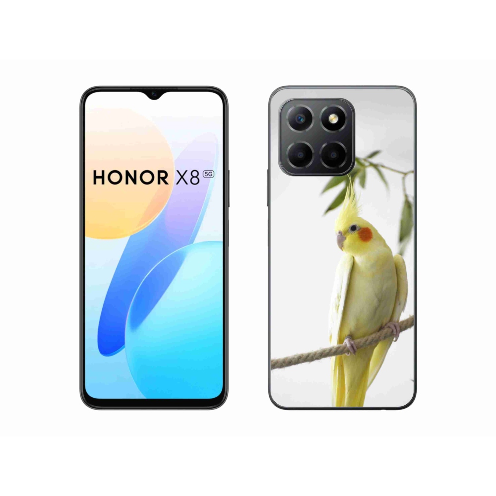 Gelový kryt mmCase na Honor X8 5G/Honor 70 Lite - papoušek korela chocholatá
