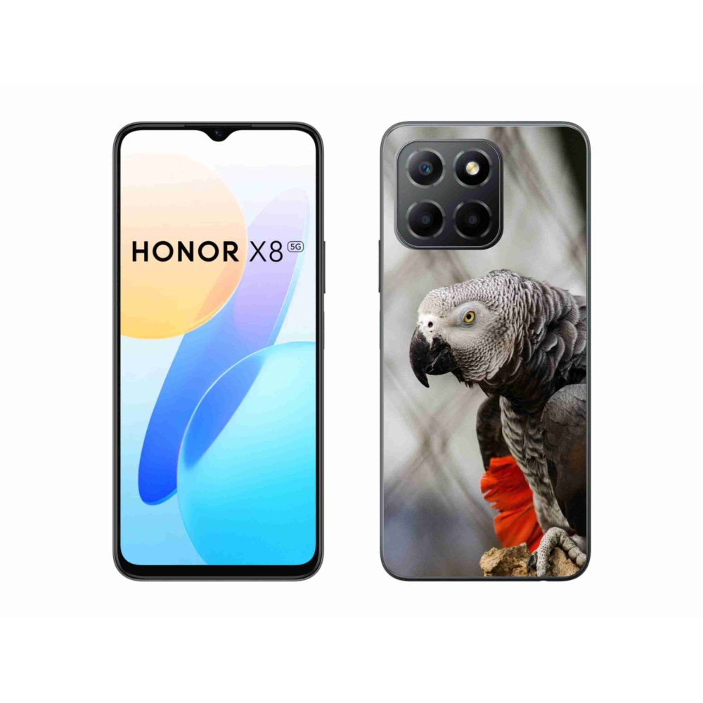 Gelový kryt mmCase na Honor X8 5G/Honor 70 Lite - papoušek žako 3