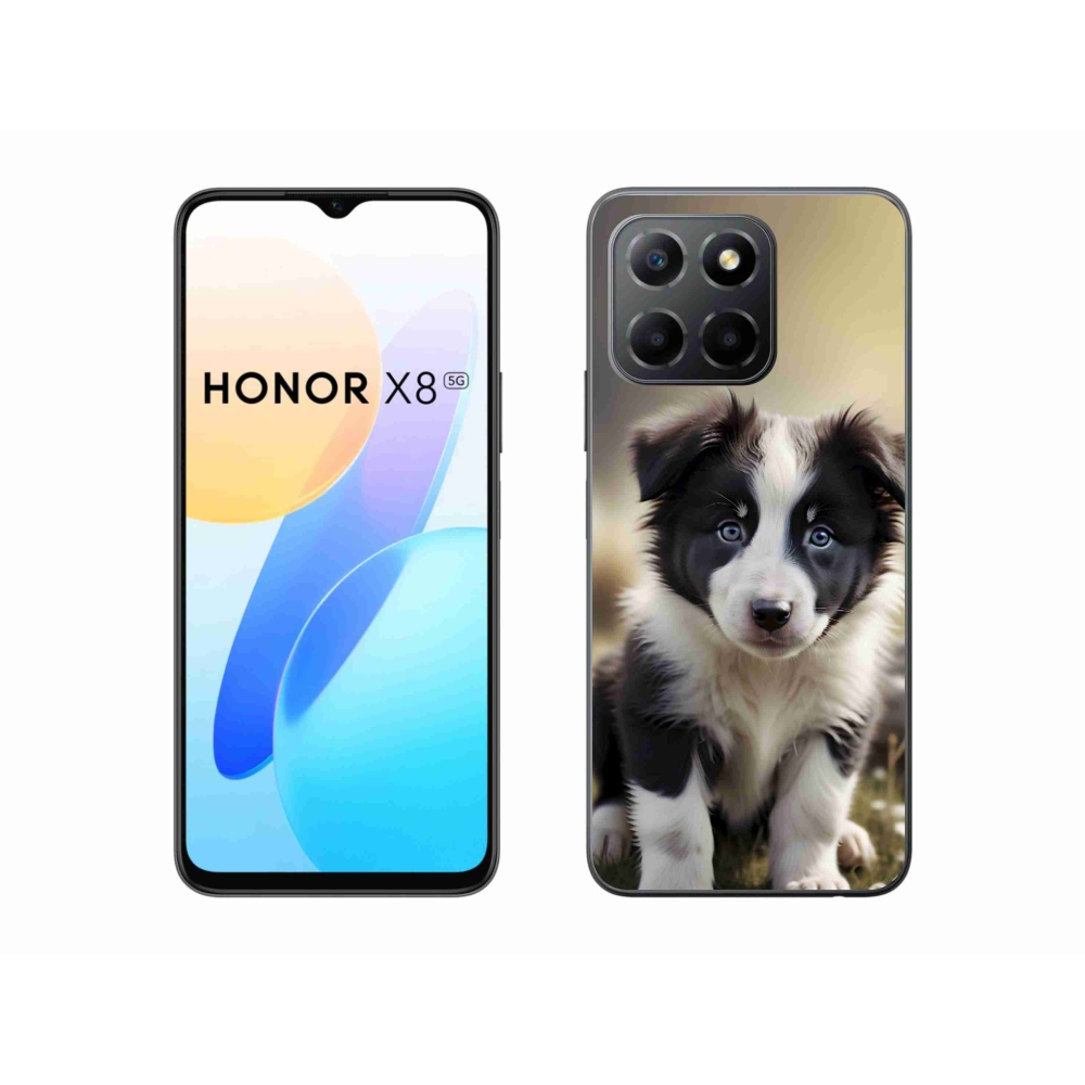 Gelový kryt mmCase na Honor X8 5G/Honor 70 Lite - roztomilá border kolie