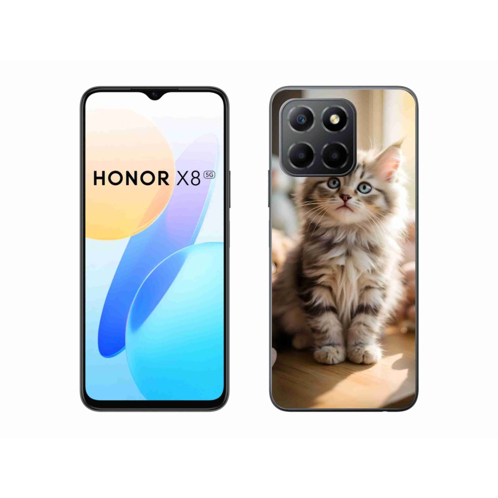 Gelový kryt mmCase na Honor X8 5G/Honor 70 Lite - roztomilé kotě 10