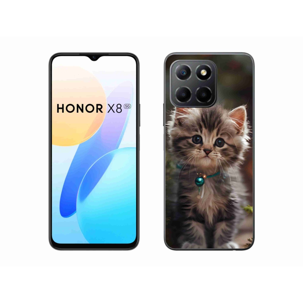 Gelový kryt mmCase na Honor X8 5G/Honor 70 Lite - roztomilé kotě 11