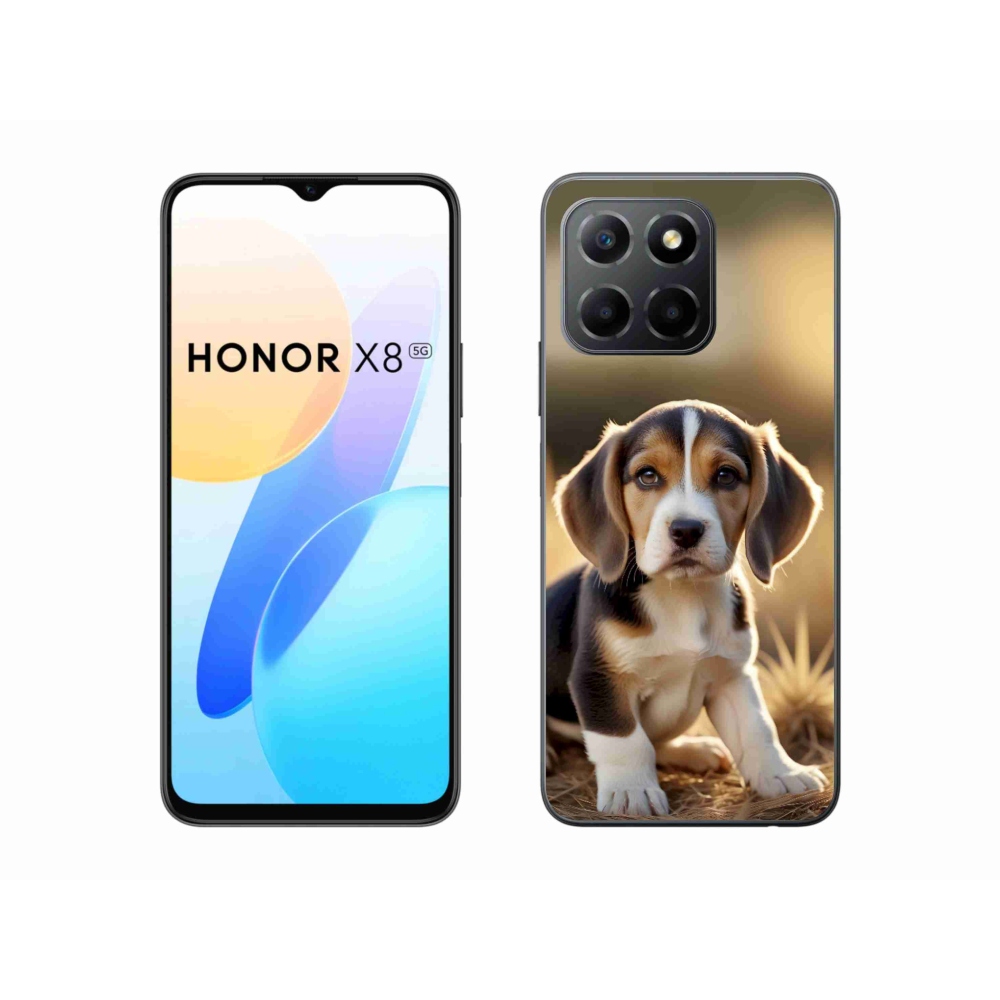 Gelový kryt mmCase na Honor X8 5G/Honor 70 Lite - roztomilý bígl