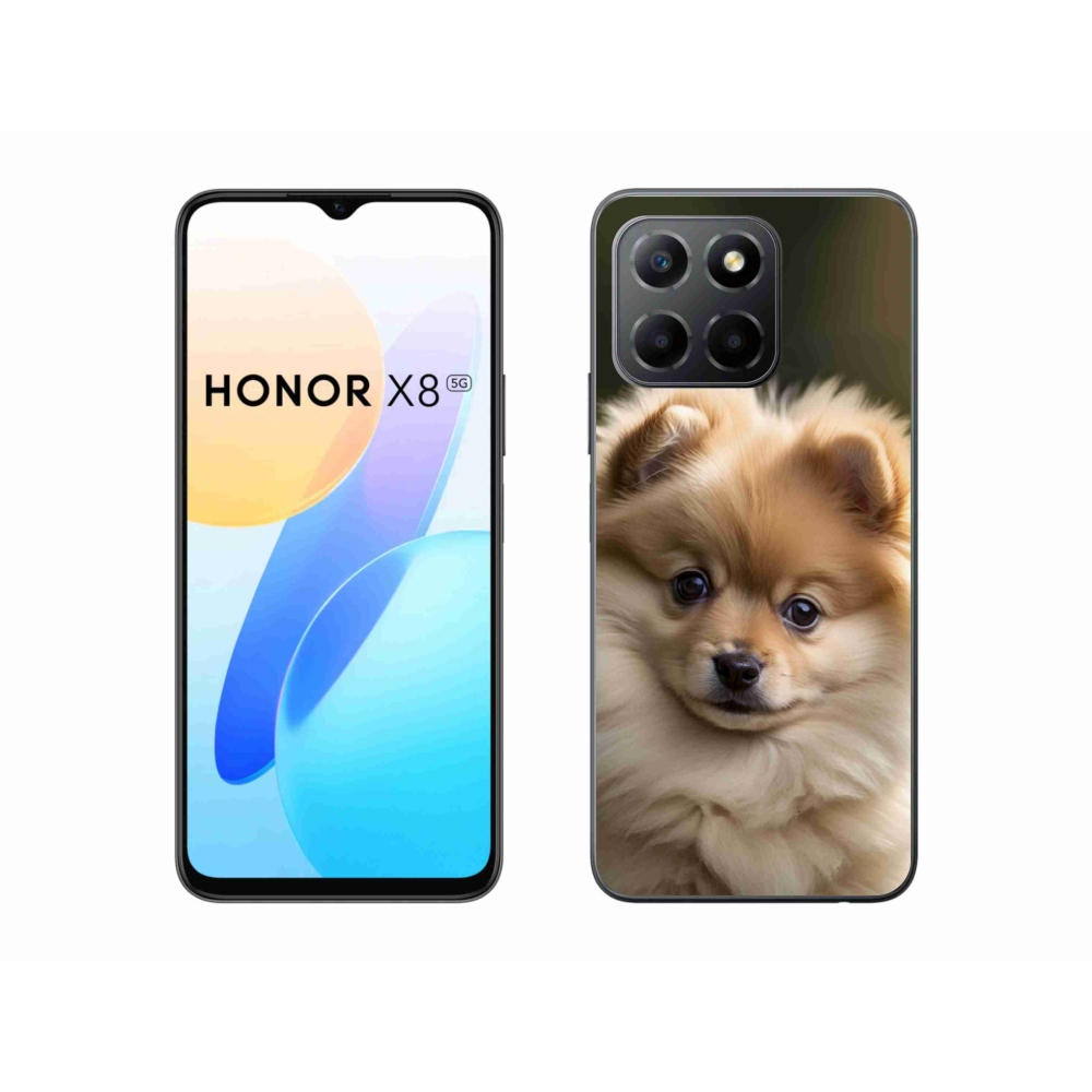 Gelový kryt mmCase na Honor X8 5G/Honor 70 Lite - roztomilý pomeranian 2
