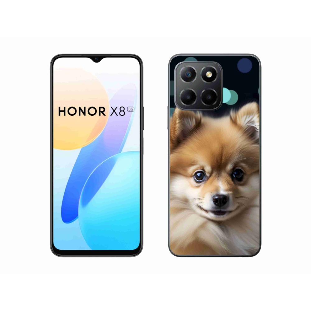 Gelový kryt mmCase na Honor X8 5G/Honor 70 Lite - roztomilý pomeranian