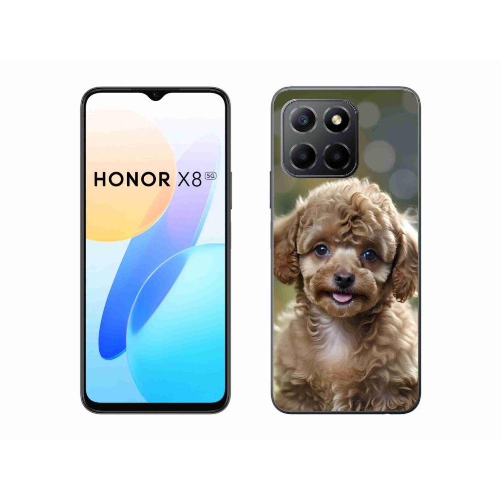 Gelový kryt mmCase na Honor X8 5G/Honor 70 Lite - roztomilý pudl