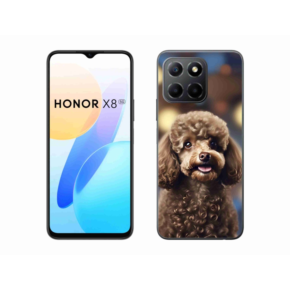 Gelový kryt mmCase na Honor X8 5G/Honor 70 Lite - roztomilý pudl