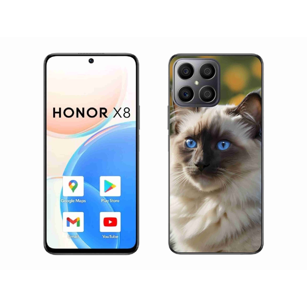 Gelový kryt mmCase na Honor X8 - bílý ragdoll