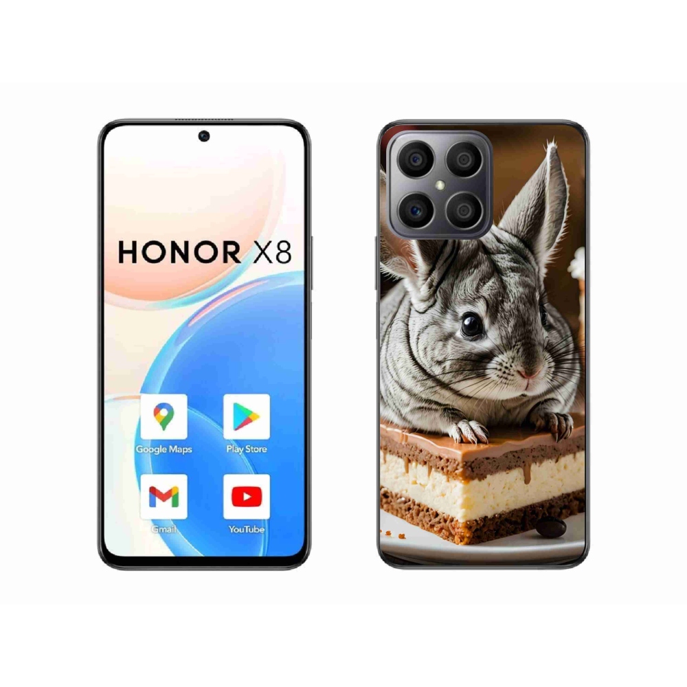 Gelový kryt mmCase na Honor X8 - činčila