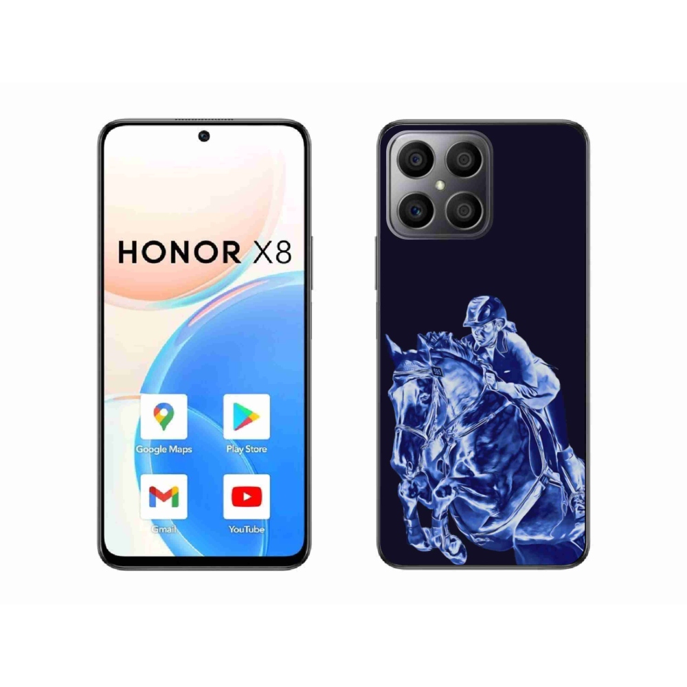 Gelový kryt mmCase na Honor X8 - dostihový kůň