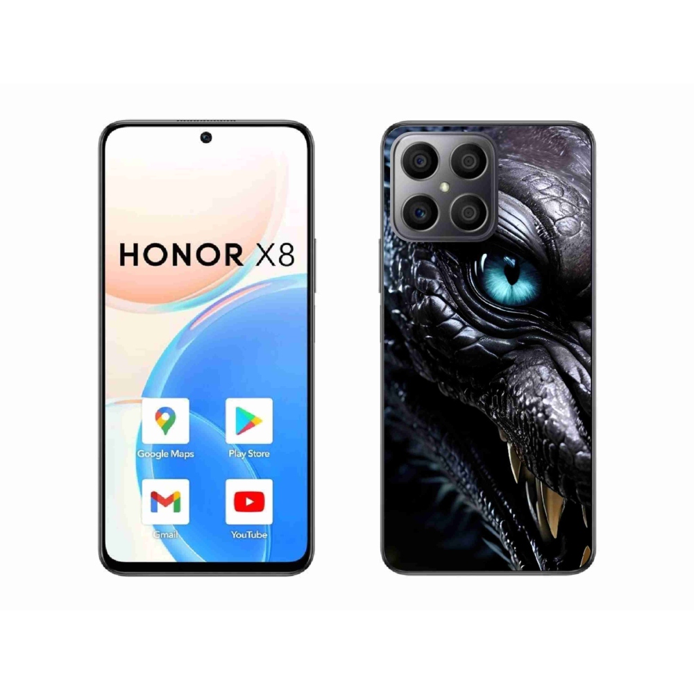Gelový kryt mmCase na Honor X8 - dračí pohled