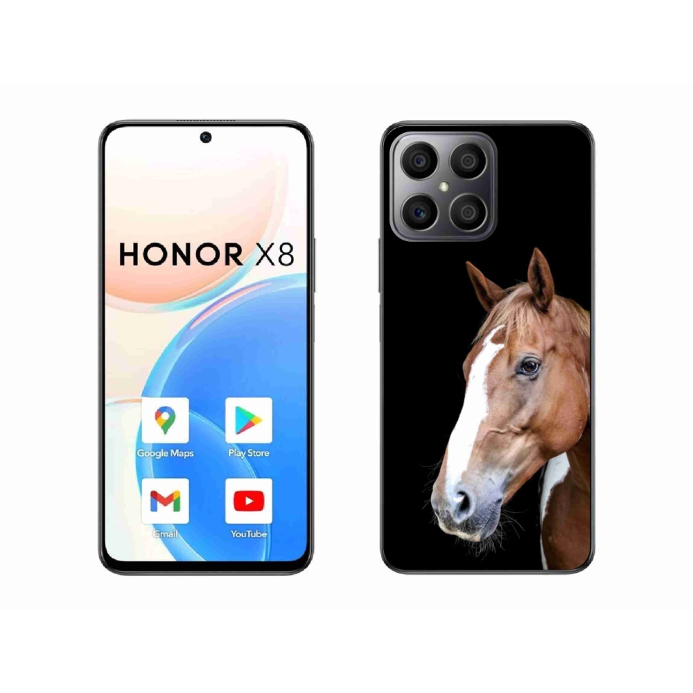 Gelový kryt mmCase na Honor X8 - hnědý kůň 3
