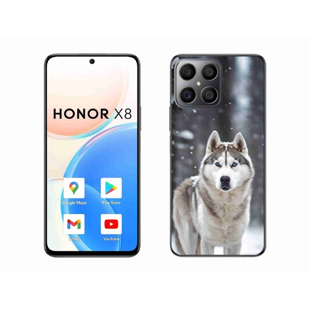 Gelový kryt mmCase na Honor X8 - husky 2