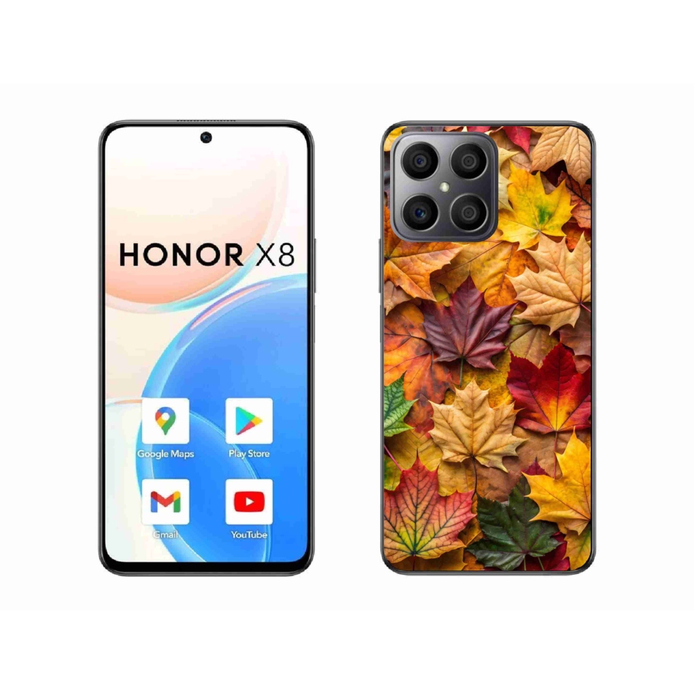 Gelový kryt mmCase na Honor X8 - javorové listy 2