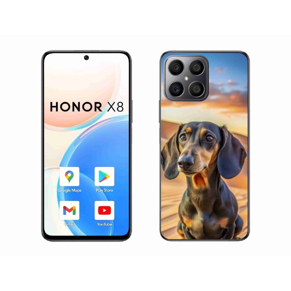 Gelový kryt mmCase na Honor X8 - jezevčík 3 
