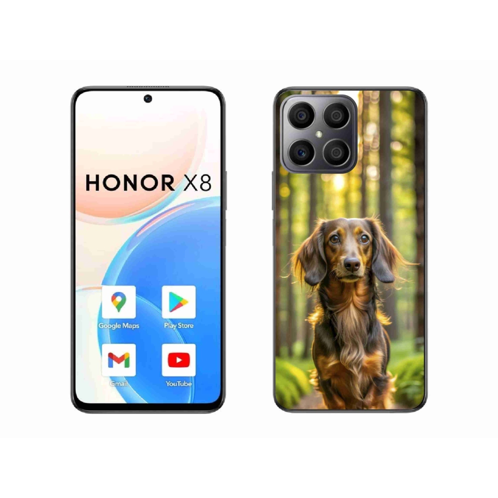 Gelový kryt mmCase na Honor X8 - jezevčík 4