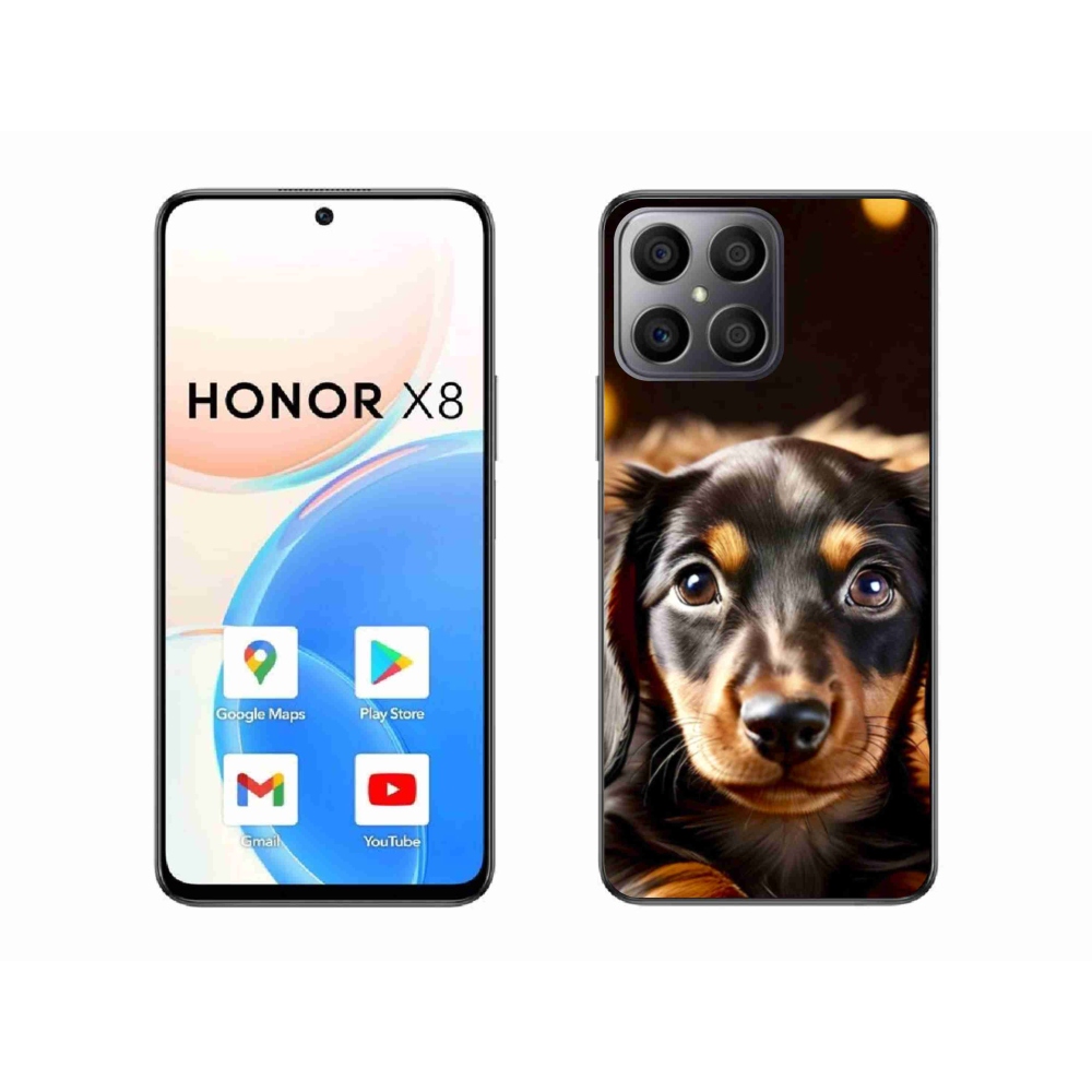 Gelový kryt mmCase na Honor X8 - jezevčík