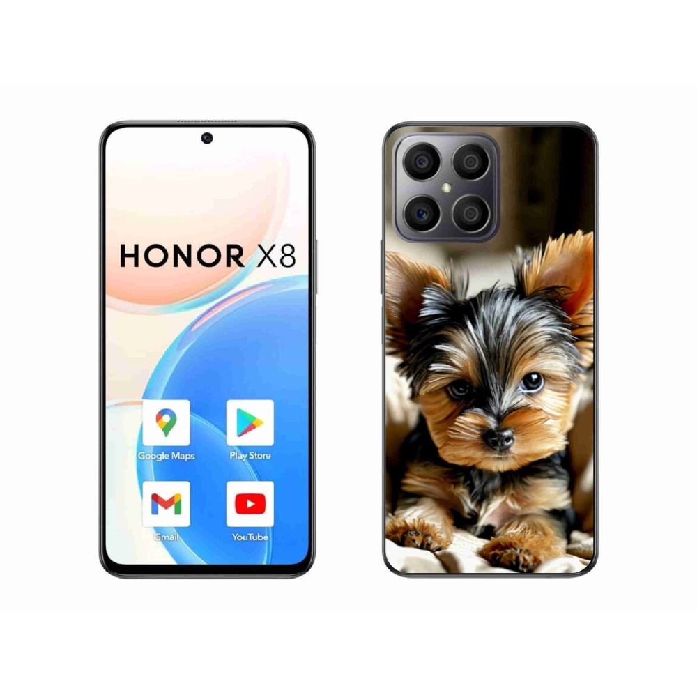 Gelový kryt mmCase na Honor X8 - jorkšír 11