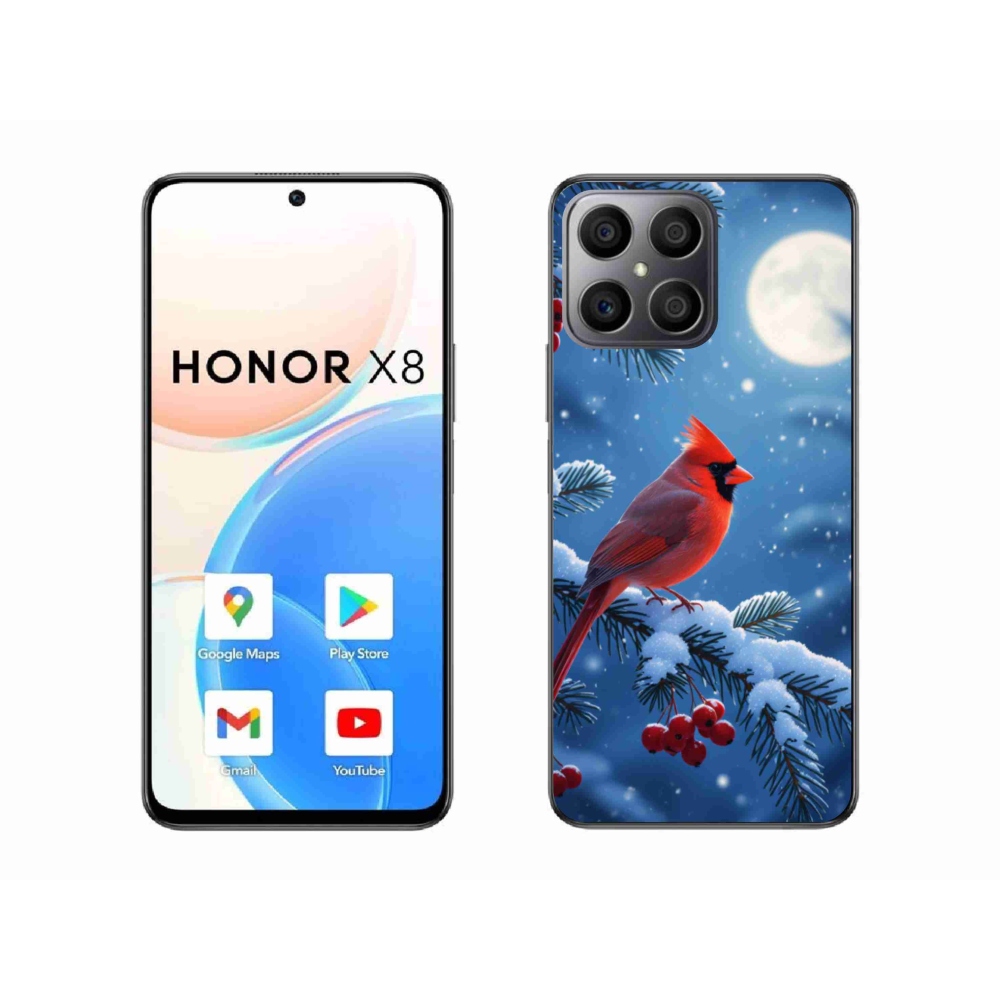 Gelový kryt mmCase na Honor X8 - kardinál červený