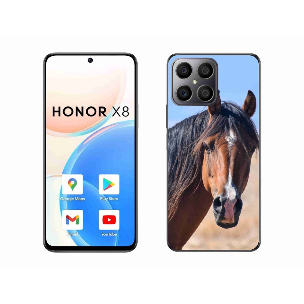 Gelový kryt mmCase na Honor X8 - klidný kůň