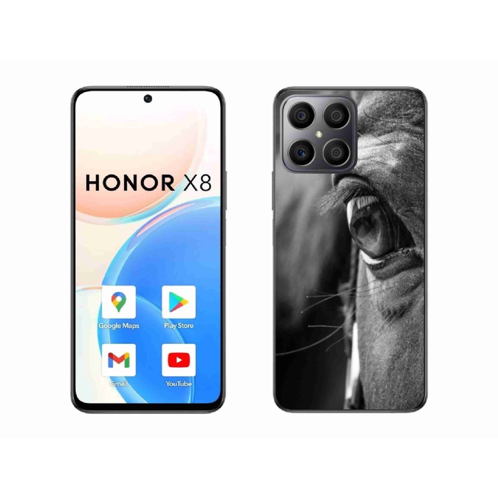 Gelový kryt mmCase na Honor X8 - koňský pohled