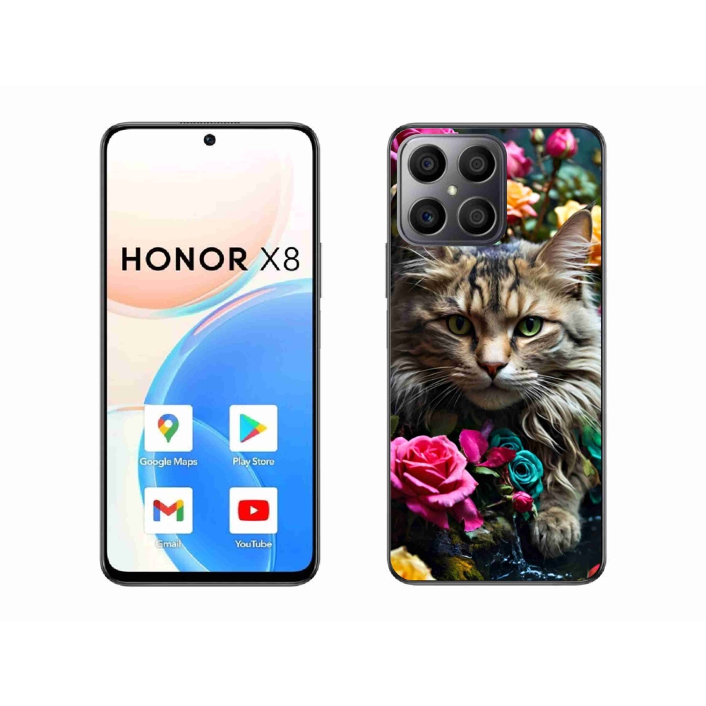 Gelový kryt mmCase na Honor X8 - kočíčí pohled 2