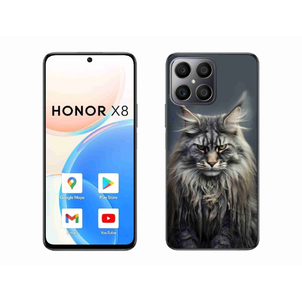 Gelový kryt mmCase na Honor X8 - kočíčí pohled 4