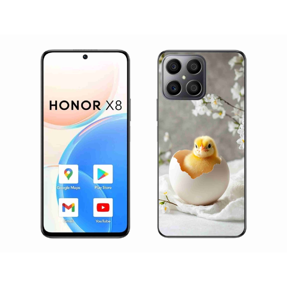 Gelový kryt mmCase na Honor X8 - kuřátko