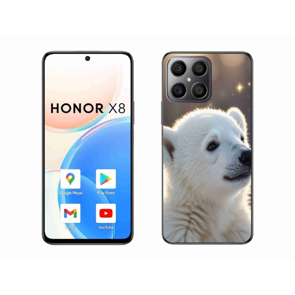 Gelový kryt mmCase na Honor X8 - lední medvěd