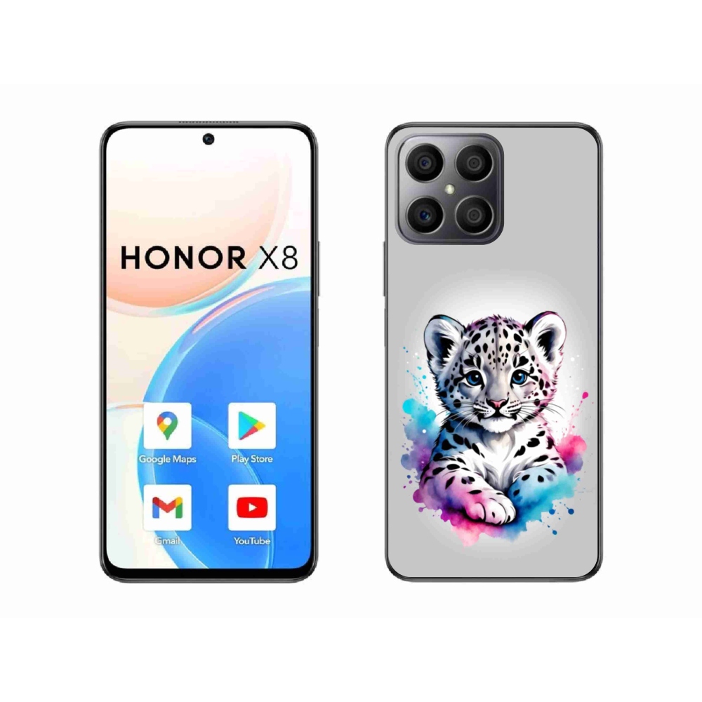 Gelový kryt mmCase na Honor X8 - levhartí mládě