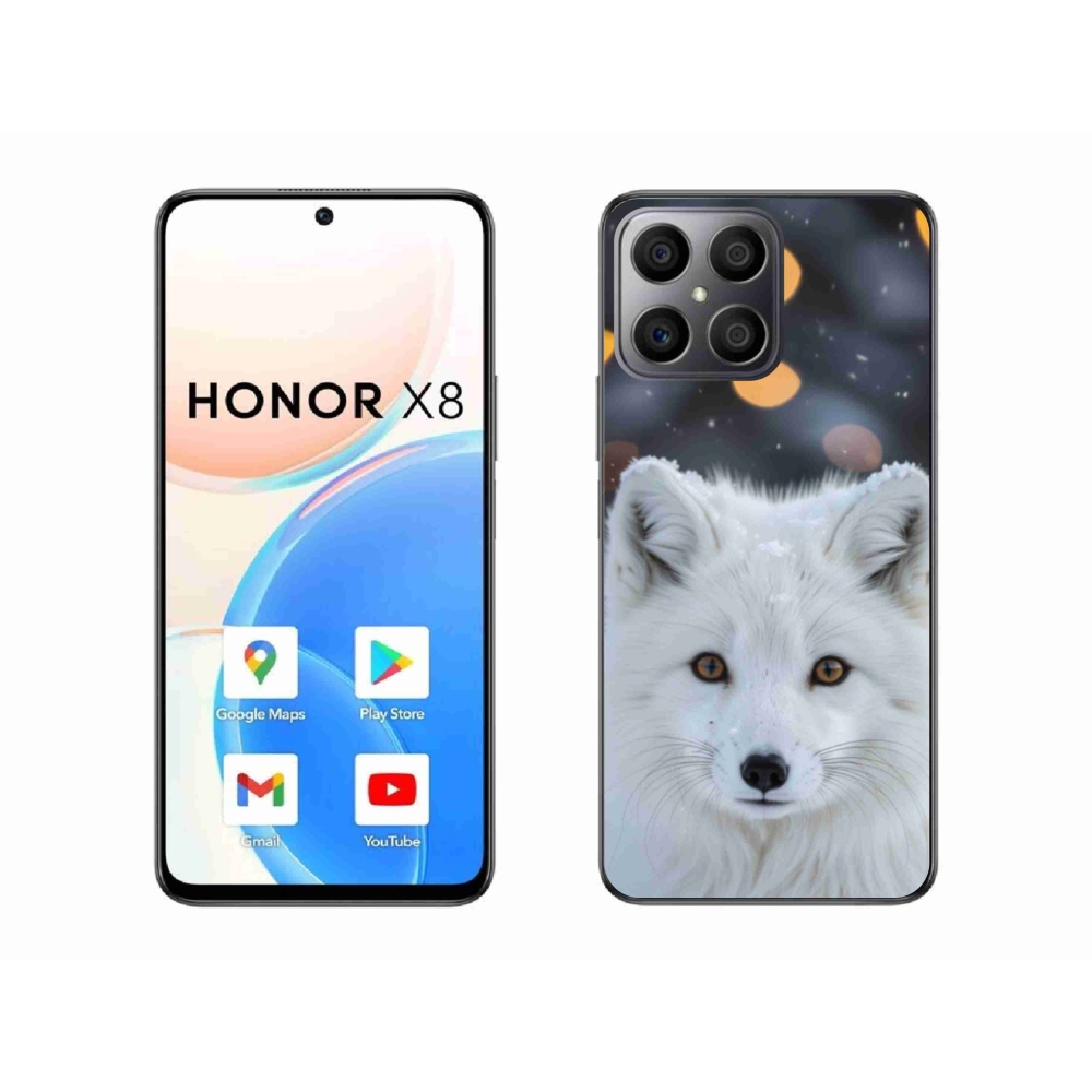 Gelový kryt mmCase na Honor X8 - liška polární