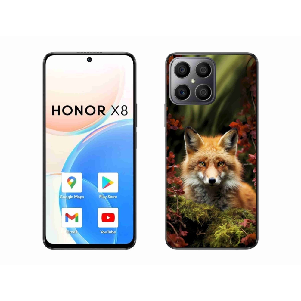 Gelový kryt mmCase na Honor X8 - liška v lese