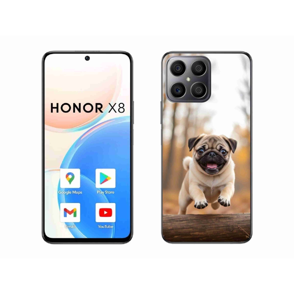 Gelový kryt mmCase na Honor X8 - mops 2