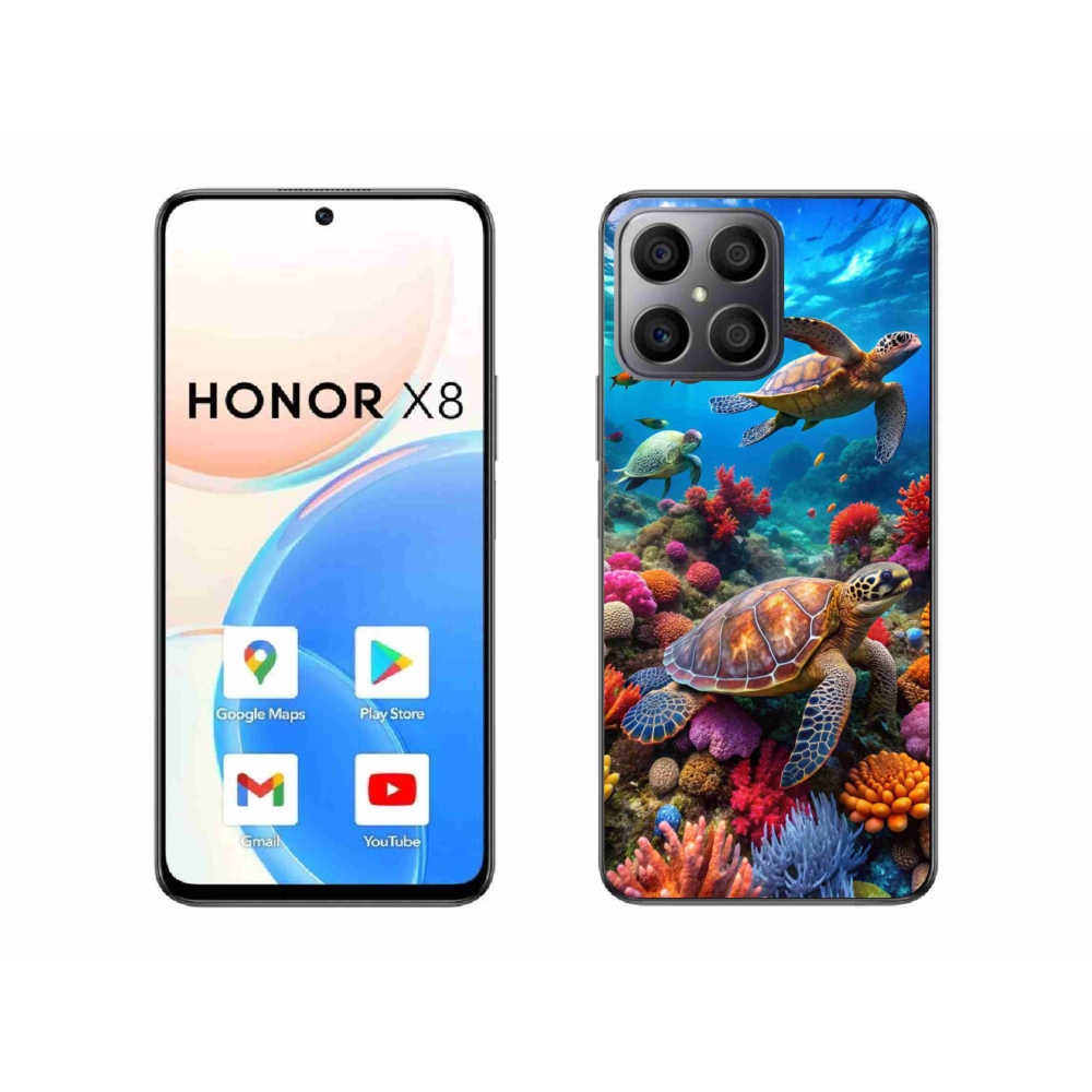 Gelový kryt mmCase na Honor X8 - mořský svět 2