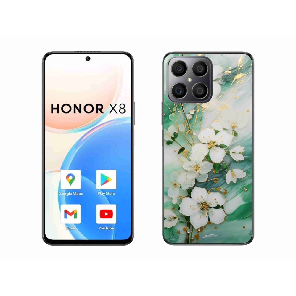 Gelový kryt mmCase na Honor X8 - něžné květy