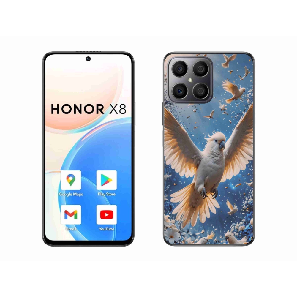 Gelový kryt mmCase na Honor X8 - papoušek kakadu