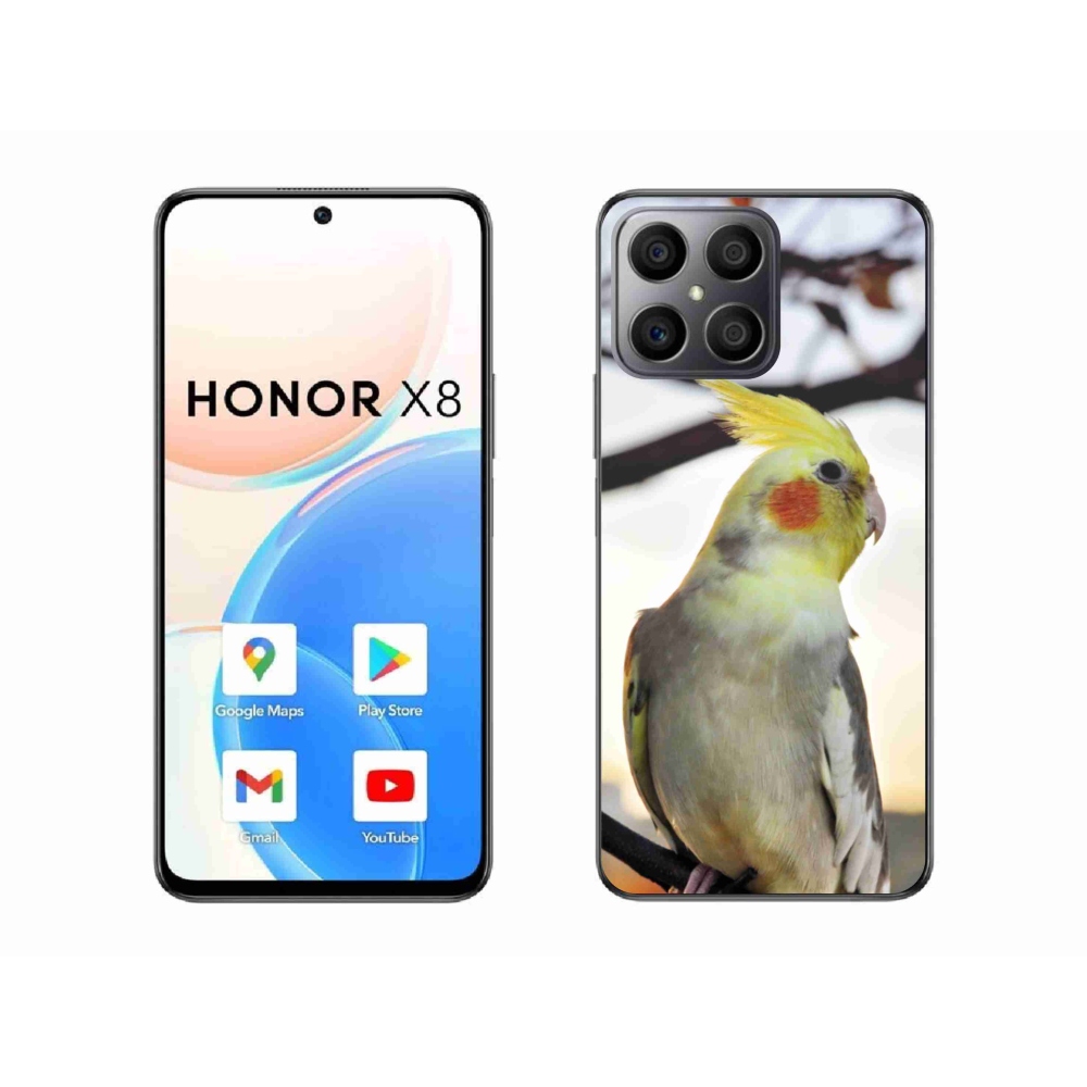 Gelový kryt mmCase na Honor X8 - papoušek korela