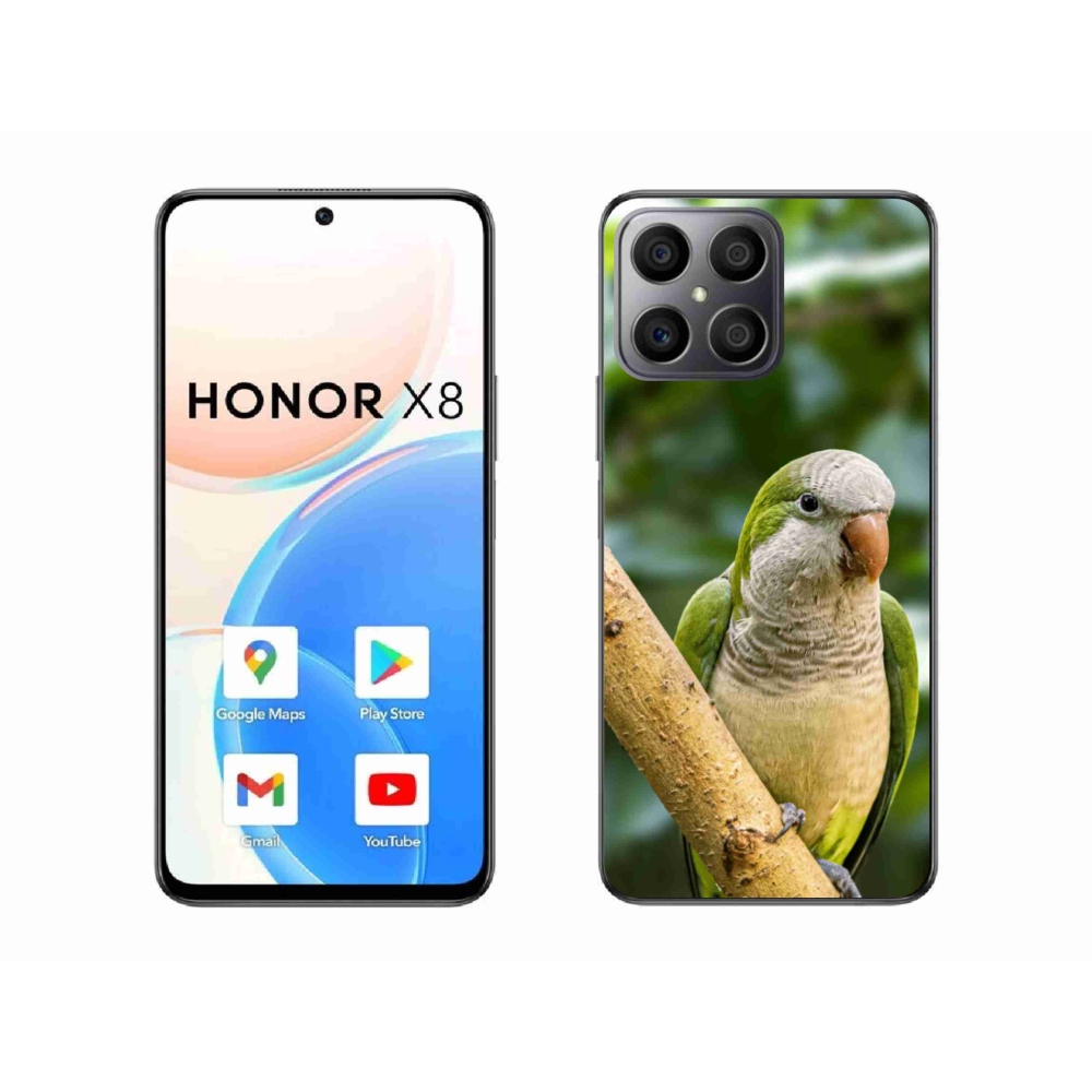 Gelový kryt mmCase na Honor X8 - papoušek mníšek