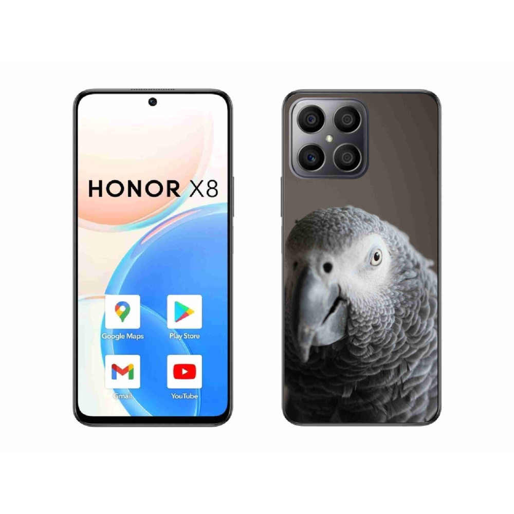 Gelový kryt mmCase na Honor X8 - papoušek žako 2