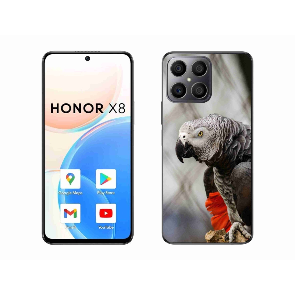 Gelový kryt mmCase na Honor X8 - papoušek žako 3