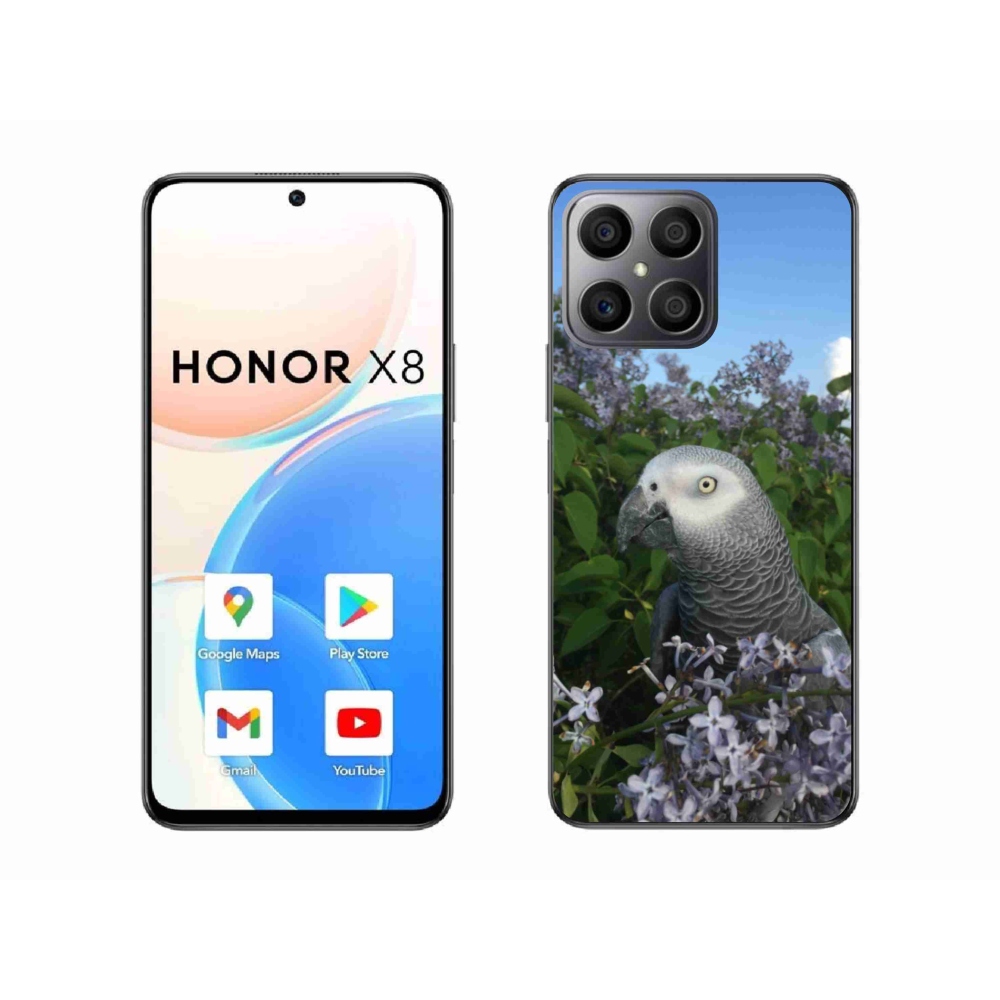 Gelový kryt mmCase na Honor X8 - papoušek žako