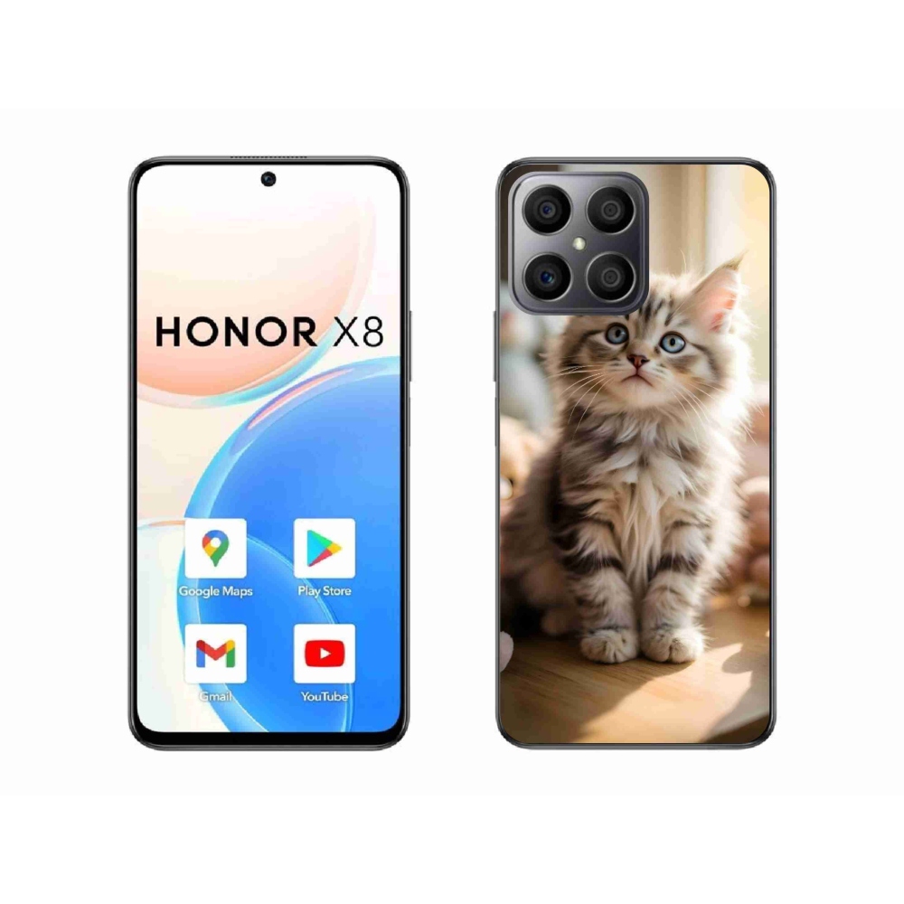 Gelový kryt mmCase na Honor X8 - roztomilé kotě 10