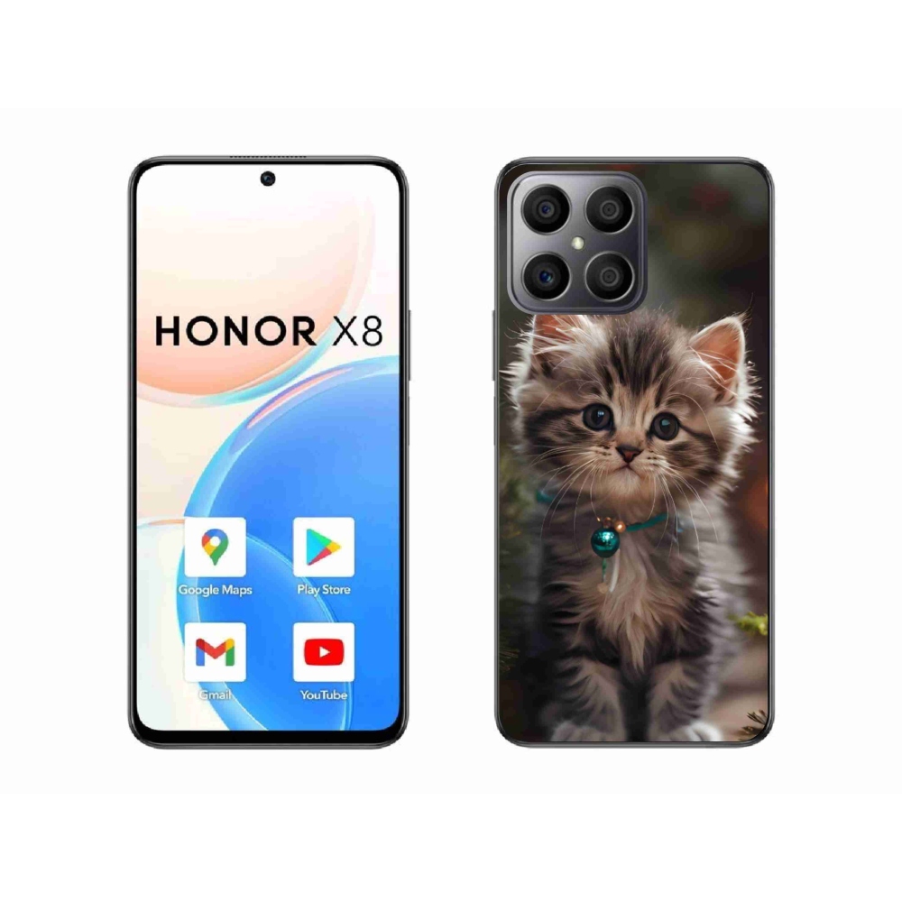 Gelový kryt mmCase na Honor X8 - roztomilé kotě 11