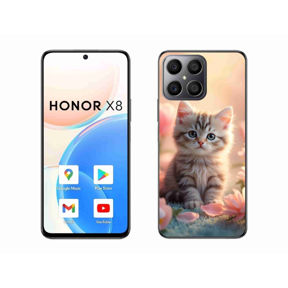 Gelový kryt mmCase na Honor X8 - roztomilé kotě 8