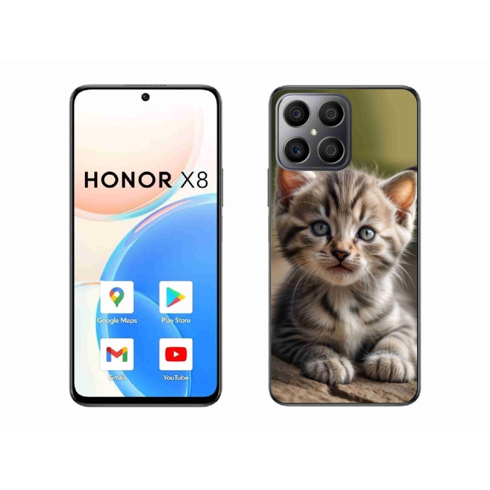 Gelový kryt mmCase na Honor X8 - roztomilé kotě 9