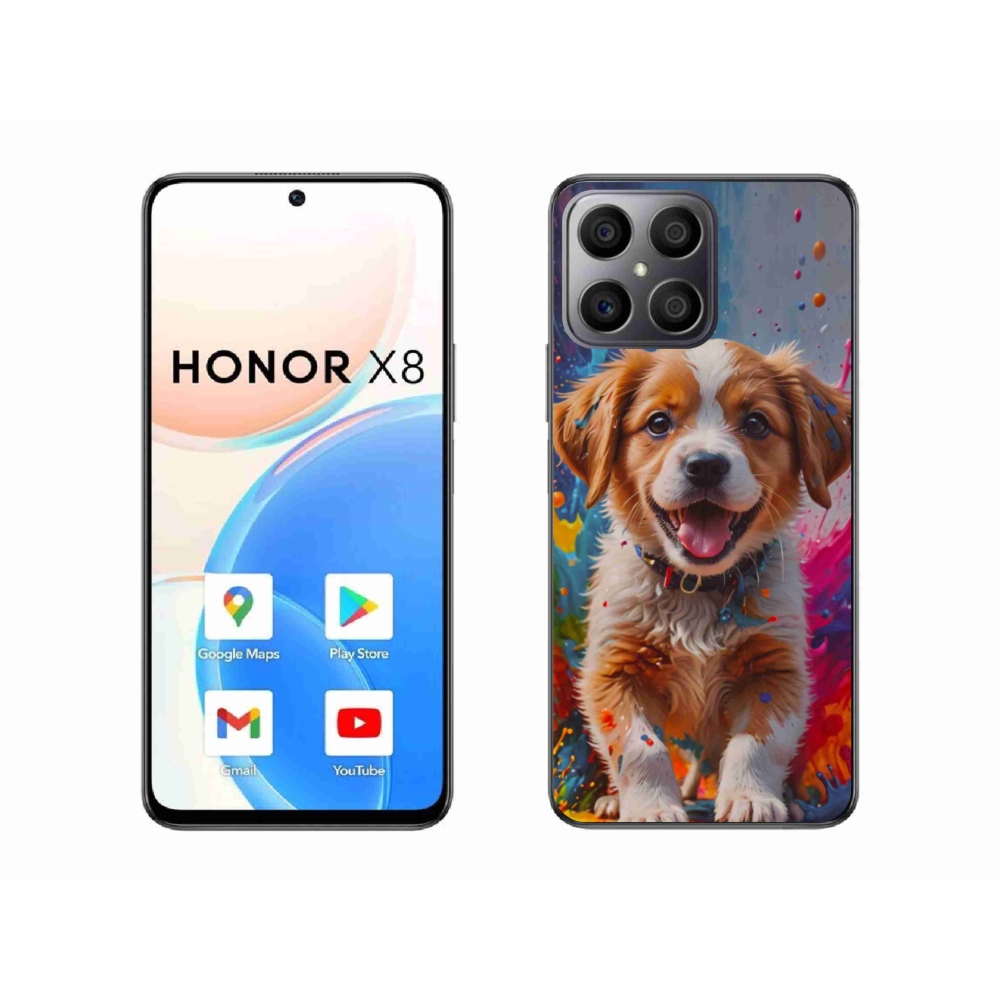 Gelový kryt mmCase na Honor X8 - roztomilé štěně 3
