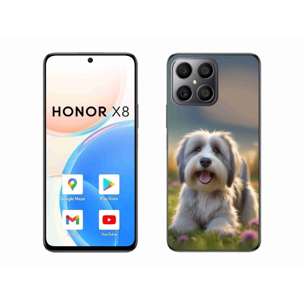 Gelový kryt mmCase na Honor X8 - roztomilý havanský psík