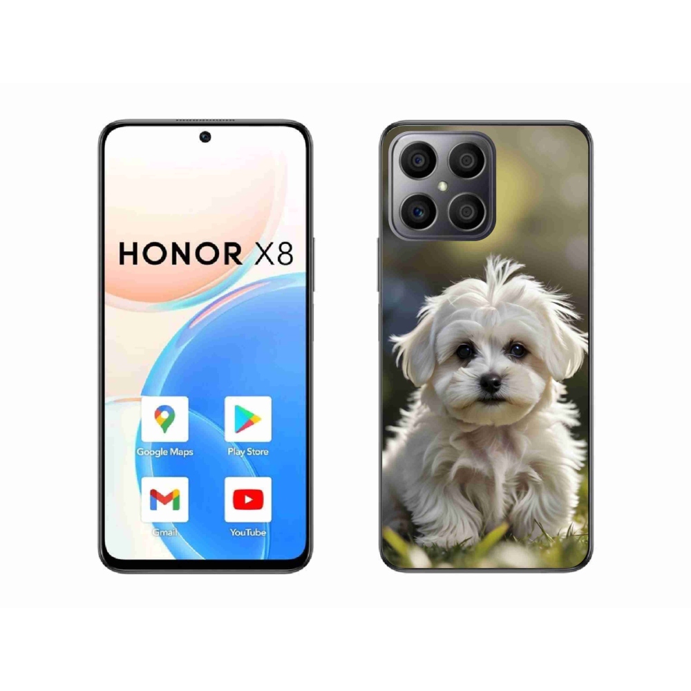 Gelový kryt mmCase na Honor X8 - roztomilý maltézský psík