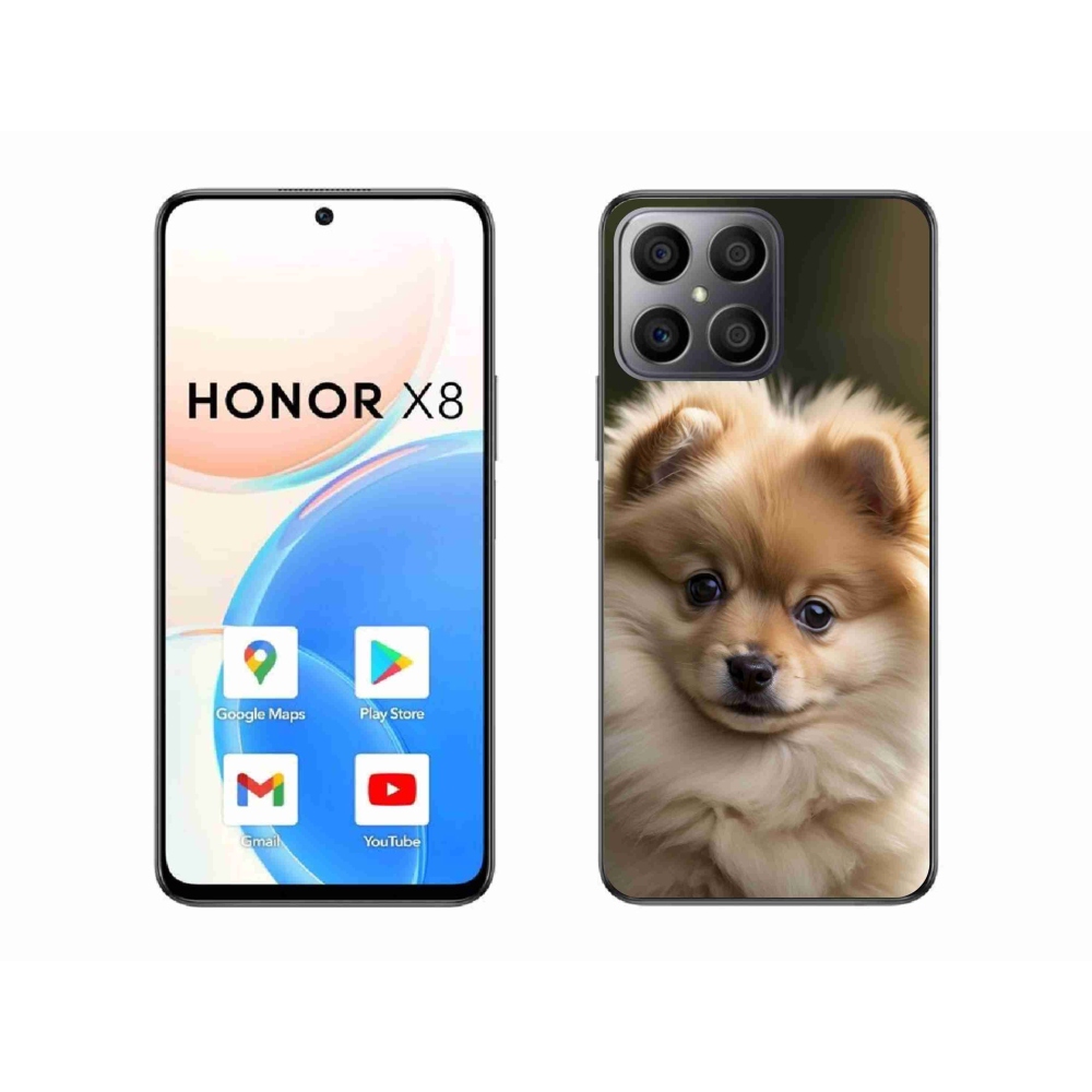 Gelový kryt mmCase na Honor X8 - roztomilý pomeranian 2