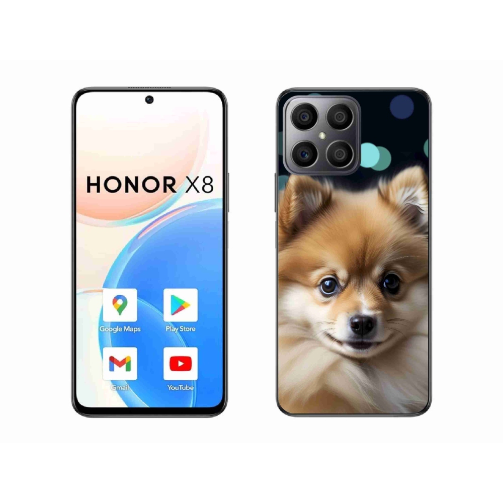 Gelový kryt mmCase na Honor X8 - roztomilý pomeranian